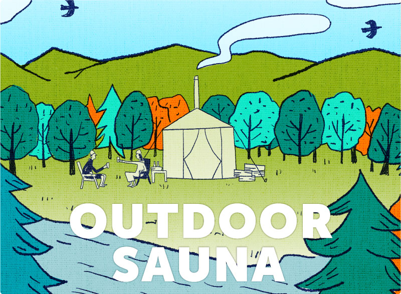 OUTDOOR SAUNA